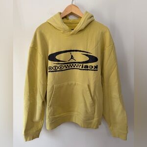 NWT Nike Jordan x Travis Scott Hoodie Celery Yellow Sweatshirt Pullover Mens S